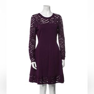 Milly Purple Scoop Neck Dress
